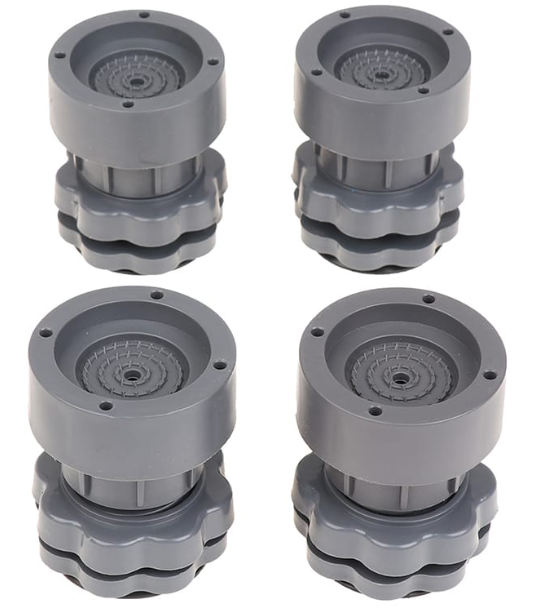 4Pcs Heavy duty Adjustable Height Washing Machine Anti Vibration Pad Shock Non Slip Feet Pads Refrigerator Furniture Protector