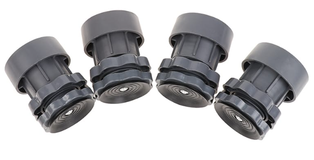 4Pcs Heavy duty Adjustable Height Washing Machine Anti Vibration Pad Shock Non Slip Feet Pads Refrigerator Furniture Protector