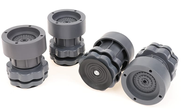 4Pcs Heavy duty Adjustable Height Washing Machine Anti Vibration Pad Shock Non Slip Feet Pads Refrigerator Furniture Protector