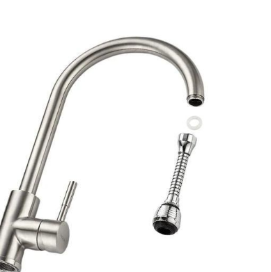 Metallic tap faucet extender Flexible Faucet Sprayer, Faucet Extender,360 Degree Tap Extension Aerator, Stainless Steel (2 Modes)