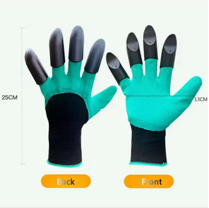 Gardening Gloves With Claws Heavy Duty Gloves For Gardening & Farming Reusable, Washable Gloves For Digging, Planting & Pruning Garden Accessories