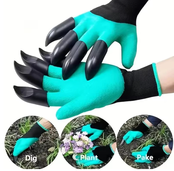 Gardening Gloves With Claws Heavy Duty Gloves For Gardening & Farming Reusable, Washable Gloves For Digging, Planting & Pruning Garden Accessories