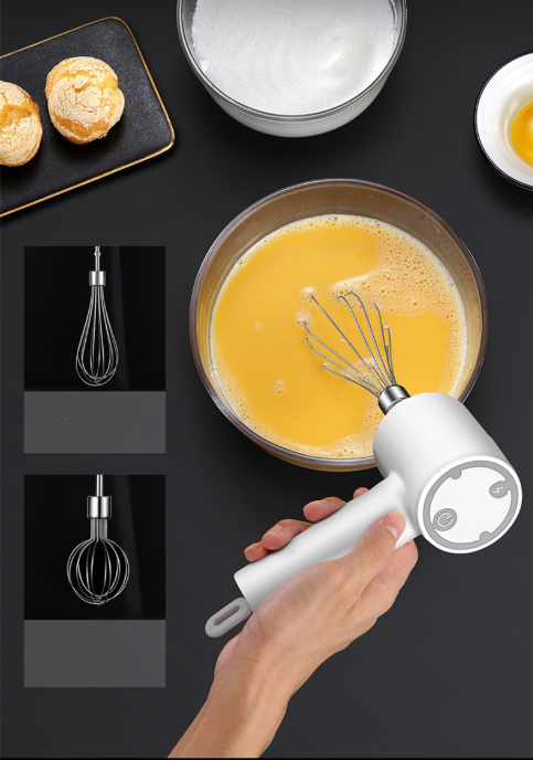 Wireless Food Mixer 3 Speed Handheld Electric Egg Beater Garlic Baking Mixer Multifunctional Food Processor