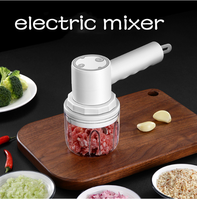 Wireless Food Mixer 3 Speed Handheld Electric Egg Beater Garlic Baking Mixer Multifunctional Food Processor