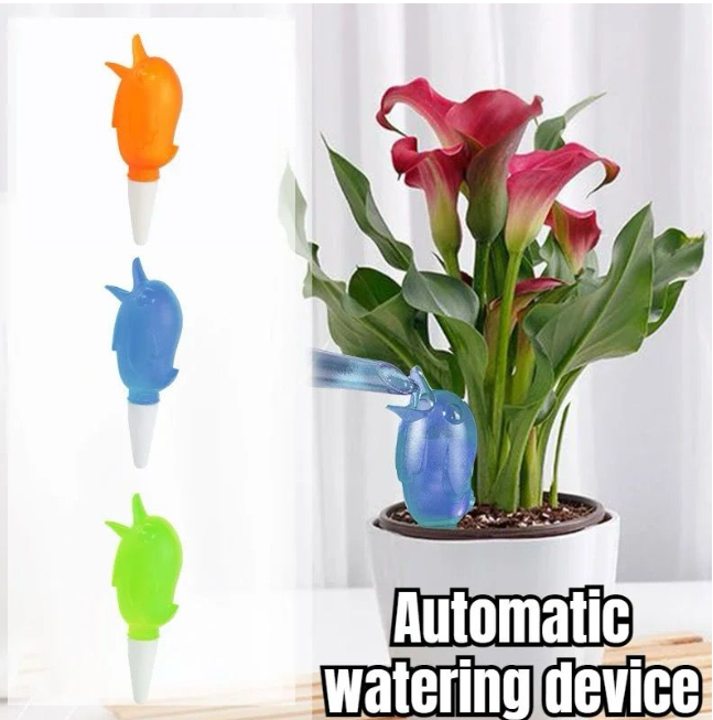 2 pcs Garden Automatic Watering Tool Cute Birds Indoor Drip Irrigation Watering Device Bird Shape for Houseplant Indoor Household