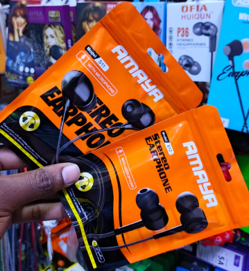 Amaya deep pure bass with mic stereo earphones-S11 & S12 Amaya earphones Amaya Earphones Provided by high-performance microphone, unique dual sonic concentrator .