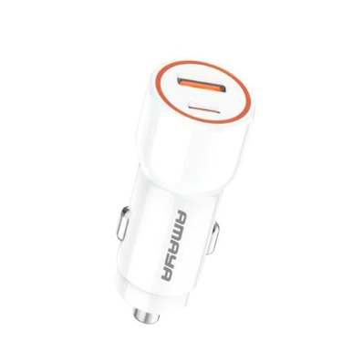 Amaya Car Charger Head, with Dual ports 22.5W