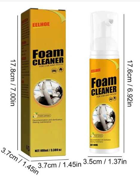 Multi purpose Foam Cleaner for Car and Household cleaning Lemon Flavor, All-Purpose Household Cleaners for Car and Kitchen