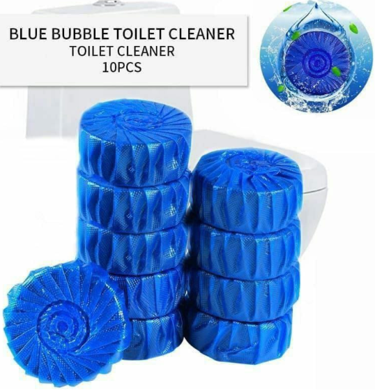 20Pcs  Automatic Flush Toilet Bowl Cleaner Tablets, Bathroom Tank Cleaner, Powerful Cleaning Ball Toilet Blue Deep Clean Bubbles, Long-Lasting Fresh Air No Pungent Odour