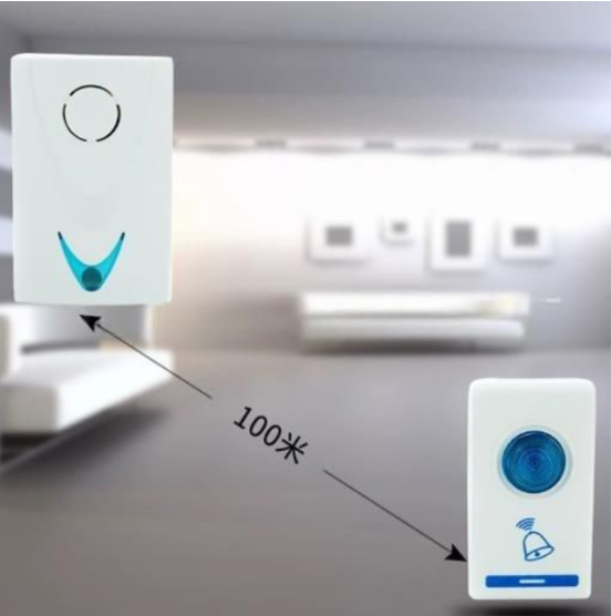 Remote Controlled Wireless Chime Door Bell - 36 Tunes, Battery & AC Powered, No Wiring Required multicolor
