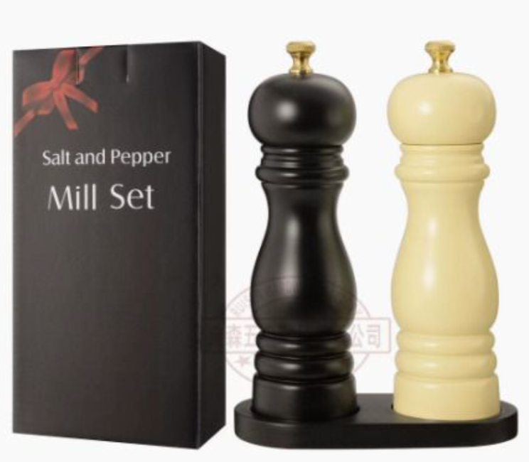 Hot Selling Pepper Grinder 6Inch Sets Western Restaurant Sea Salt Black Pepper Mills Home Grinding Kitchen Seasoning Bottle - Set of Two