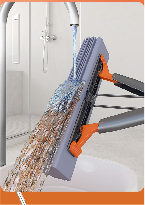 High quality self squeezing sponge mop perfect for wood floors and slippery floors / Mini Mop Powerful Folding Household No Hand Wash Strong Absorbent Mop for Bathroom Kitchen Desktop