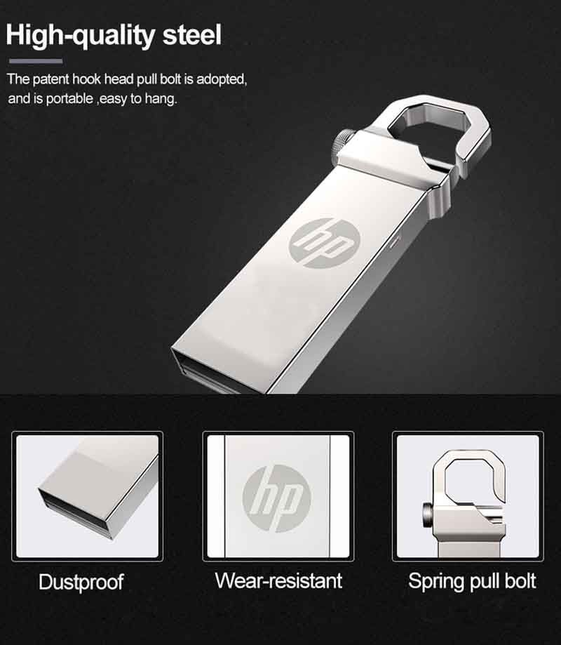 HP 32GB 64GB 128GB 256GB 512GB 1TB 2TB USB3.0 Flash Drive Disk Metal Pen Drive Stick U Disk Flashdisk Pendrive 32G 64G 128G 256G 512G 1T 2T