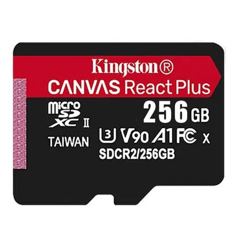 Kingston CANVAS React Plus U3 V90 MicroSD 2TB 1TB 512GB 256GB Memory Card SDXC Class 10 TF Mini Card Micro SD 256G 512G 1T 2T 1024GB for Camera Smartphones Laptop
