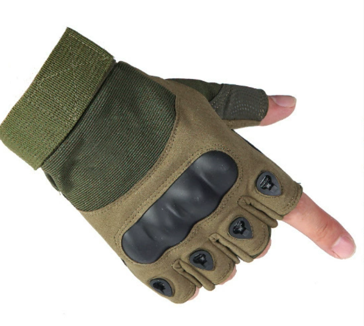 Men's Tactical Gloves Outdoor Half-finger Protective Sports Training Cycling Non-slip Mountaineering Gloves Local fast delivery
