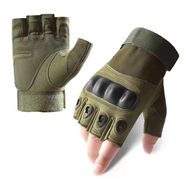 Men's Tactical Gloves Outdoor Half-finger Protective Sports Training Cycling Non-slip Mountaineering Gloves Local fast delivery