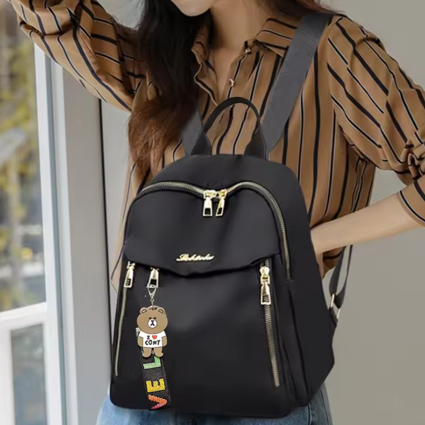 Fashion women Backpack Ladies Handbag Flat Bottom girl Bookbags school Fashion Backpacks traveling bag Shoulder Bag Local fast delivery