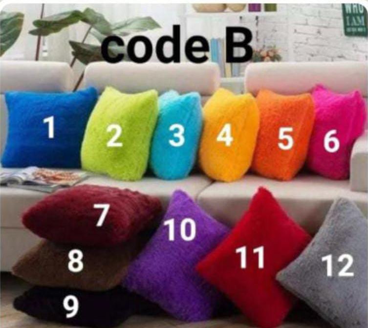 Fluffy Throw Pillow Cases Sofa Set Table Room or Bedroom Pillow Cases Nyuri Nyuri