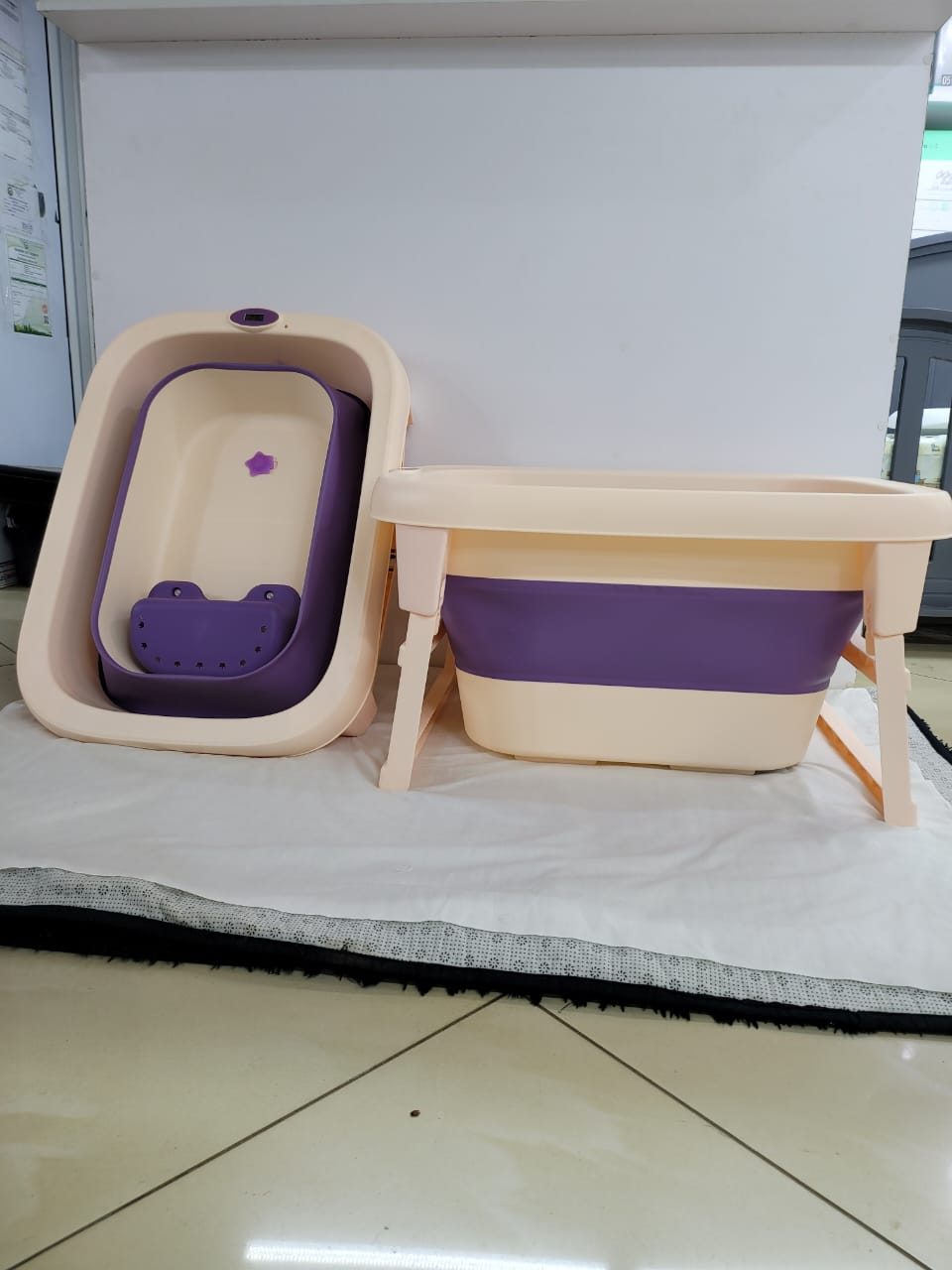 Folding Bathtub Portable Baby, Easy To Store, Plastic Bath Barrel Separate Family Bathroom Tub, For Shower Stall, Efficient Maintenance Of Temperature