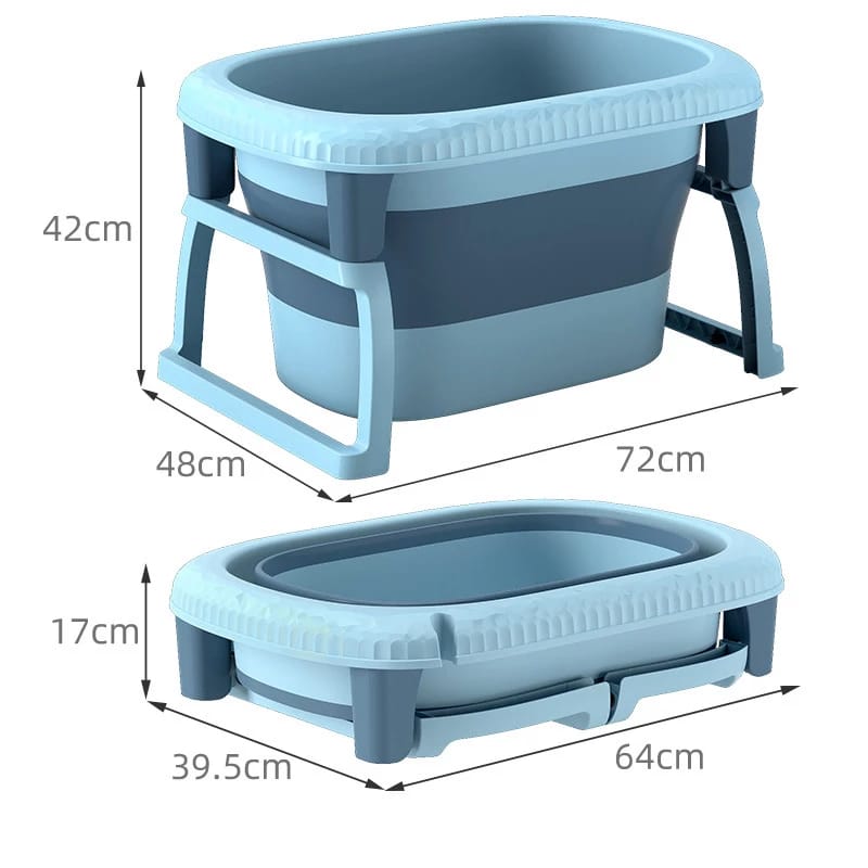 Folding Bathtub Portable Baby, Easy To Store, Plastic Bath Barrel Separate Family Bathroom Tub, For Shower Stall, Efficient Maintenance Of Temperature