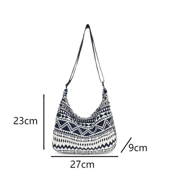 Women's Canvas Large Capacity Fashion Shopping Commuter Crossbody Bag  Crossbody Bags