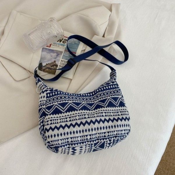 Women's Canvas Large Capacity Fashion Shopping Commuter Crossbody Bag  Crossbody Bags