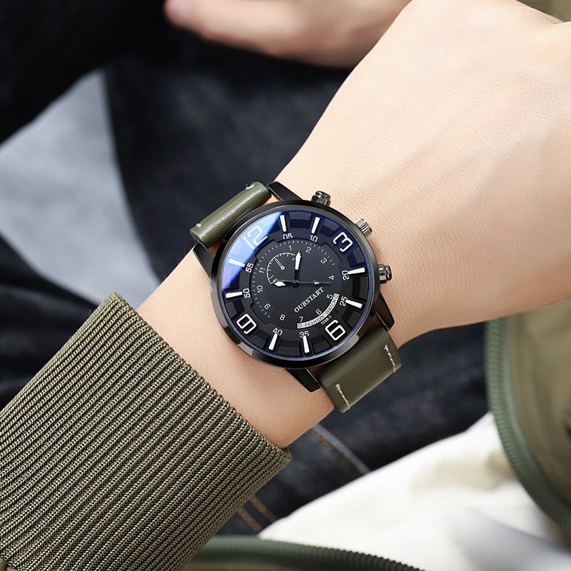 2024 Africa Men's Leisure Tiktok Live Big Digital Quartz Silicone Men's Watch Fashion Alarm Clock Timing Digital Watch Natural Element Business Simple Style