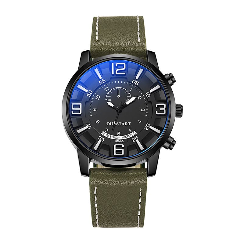 2024 Africa Men's Leisure Tiktok Live Big Digital Quartz Silicone Men's Watch Fashion Alarm Clock Timing Digital Watch Natural Element Business Simple Style