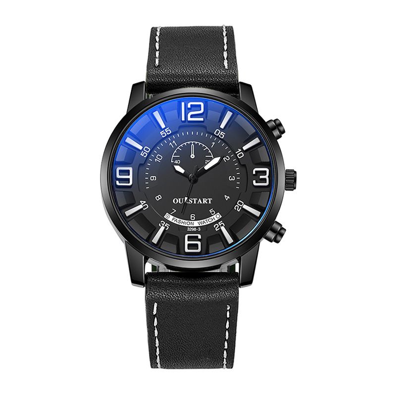 2024 Africa Men's Leisure Tiktok Live Big Digital Quartz Silicone Men's Watch Fashion Alarm Clock Timing Digital Watch Natural Element Business Simple Style