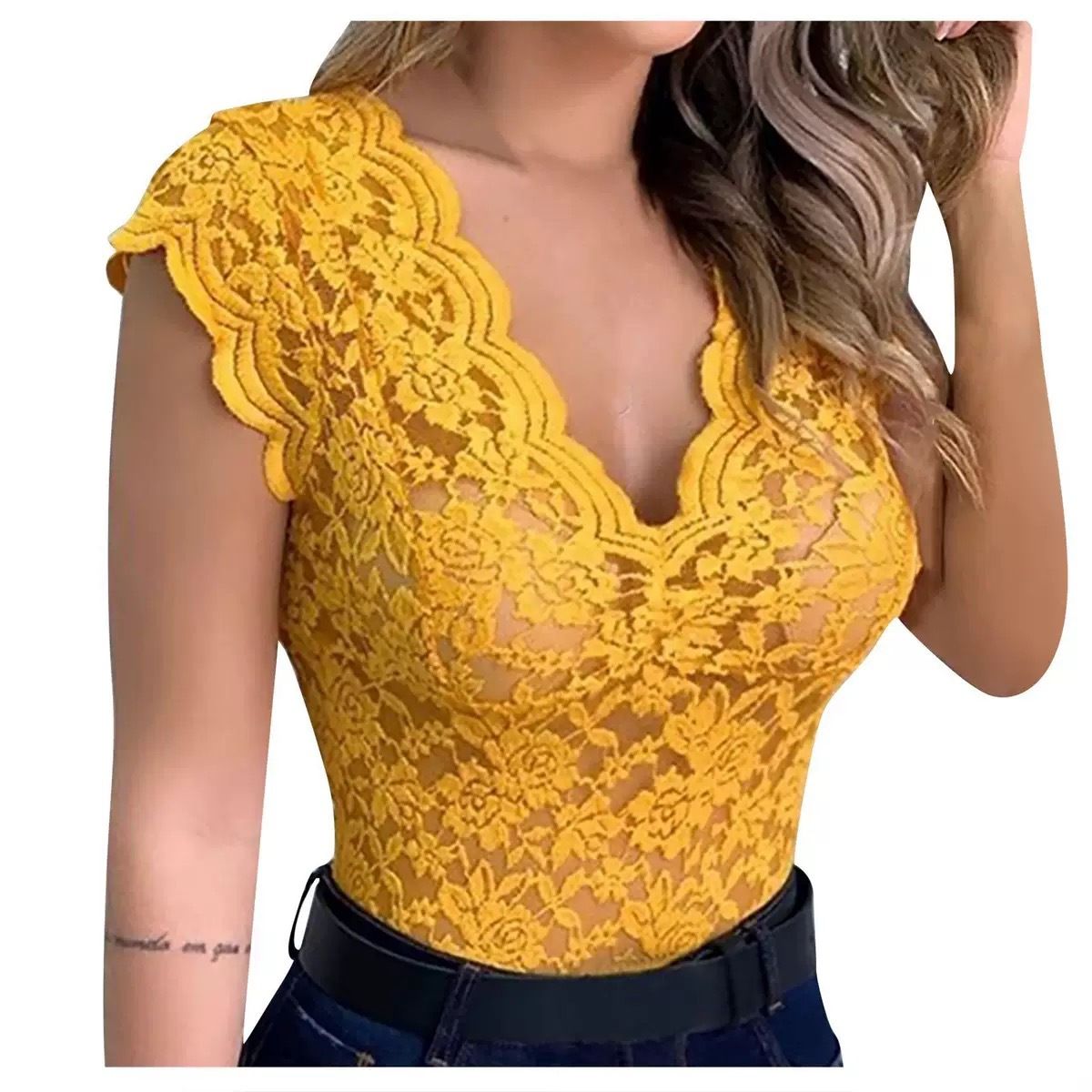 Women Tops Summer Sexy Lace Crochet Cardigan Casual Solid Color Trend Lace Hollow Out Top For Ladies