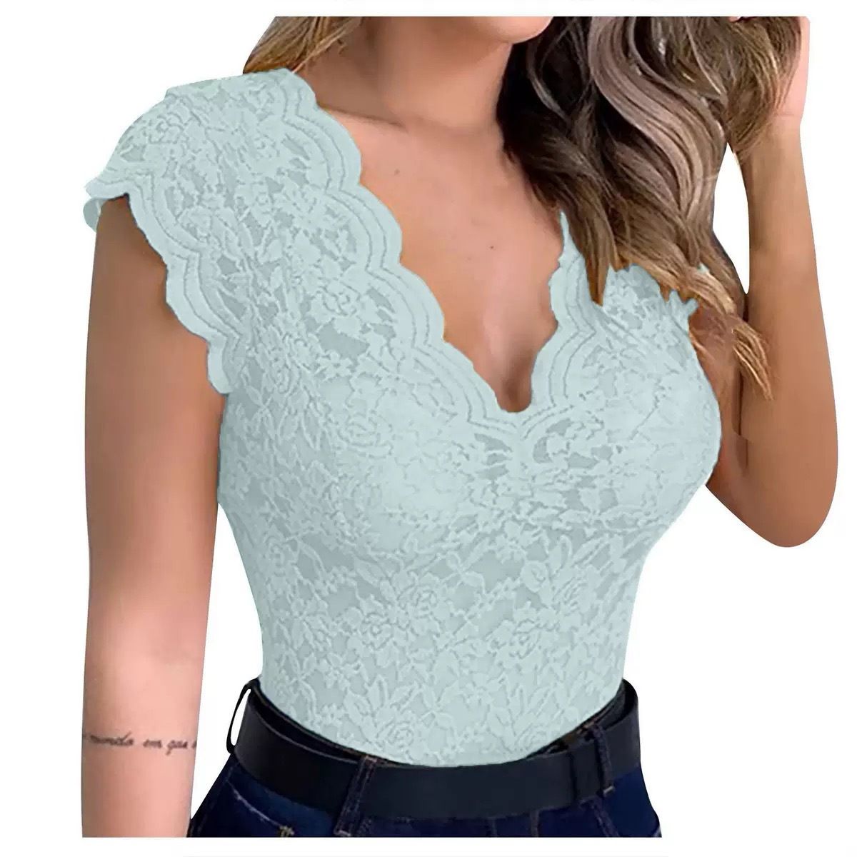 Women Tops Summer Sexy Lace Crochet Cardigan Casual Solid Color Trend Lace Hollow Out Top For Ladies
