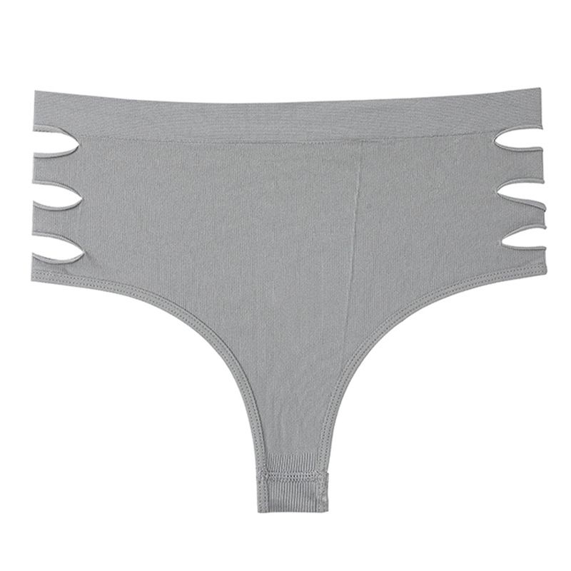 High Waist Sexy Women Lingerie Solid Color Seamless Underpants Comfort Underwear Women Soft Hollow Out Briefs S-XL Thong