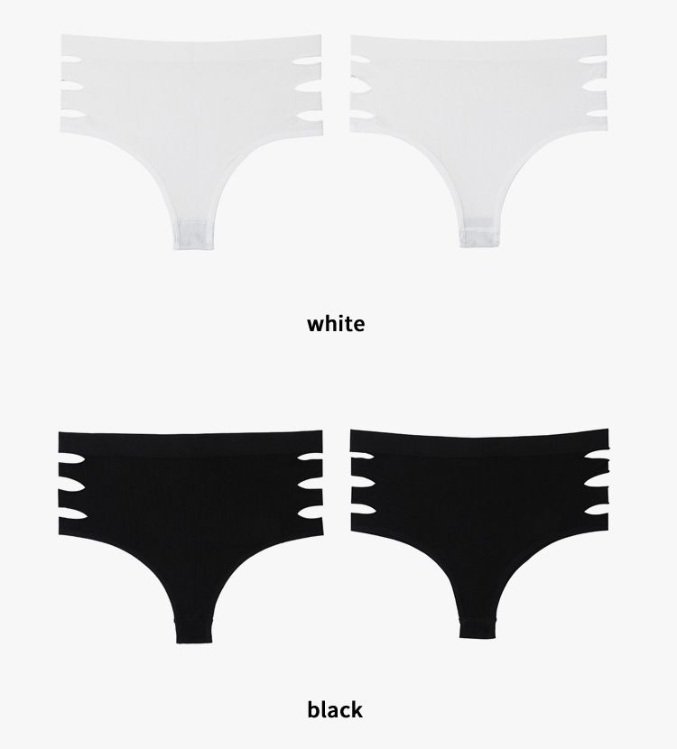 High Waist Sexy Women Lingerie Solid Color Seamless Underpants Comfort Underwear Women Soft Hollow Out Briefs S-XL Thong