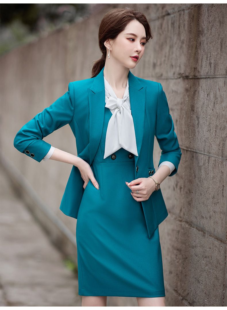 European and American popular commuter women's suit jacket, professional pants dress two-piece set