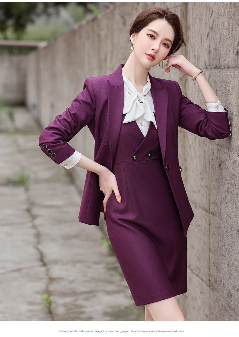 European and American popular commuter women's suit jacket, professional pants dress two-piece set