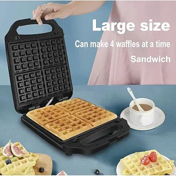 Sokany 4 Slices Waffle Maker machine Sk-813 Sokany with led lamp and thermostat control 1400W