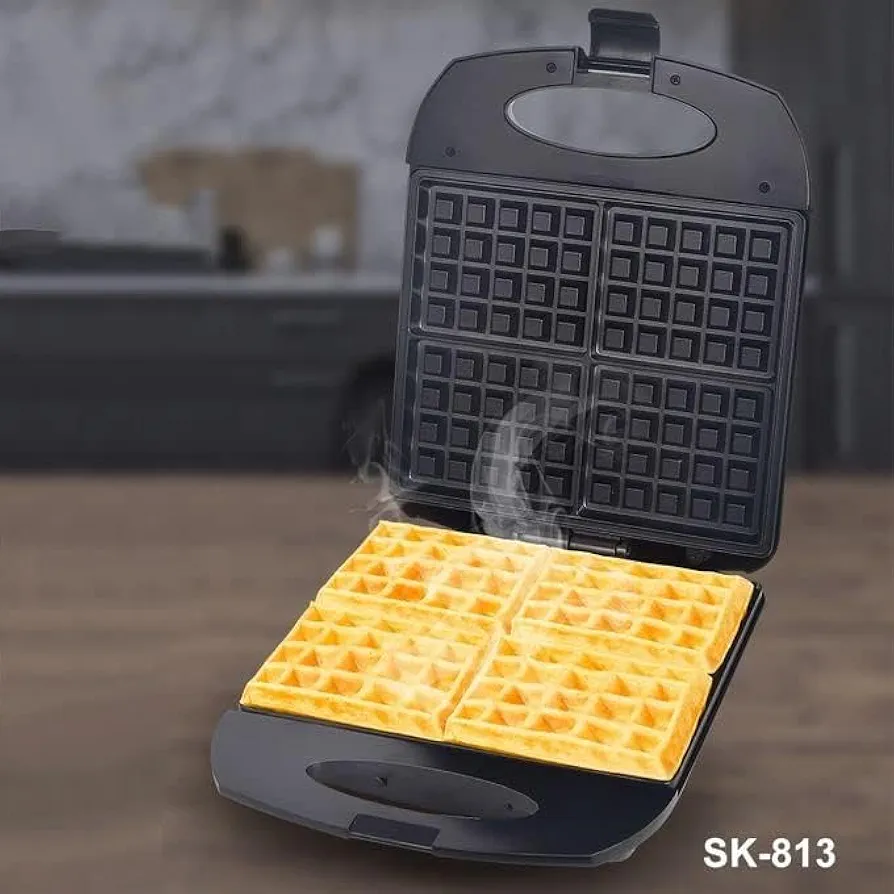 Sokany 4 Slices Waffle Maker machine Sk-813 Sokany with led lamp and thermostat control 1400W