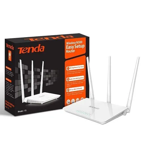 Tenda  F3 N300 WiFi Router 300Mbps Wireless Router white NOT sim card enabled