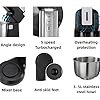 3.5L Sokany stand mixer 500W Kneading machine 4-Quart Tilt-Head Stand Food Mixer, dough mixer Kitchen Electric Grinder Mixer with Dough Hook, Wire Whip & Beater (29*20*34CM) Silver-Black 2.3KG