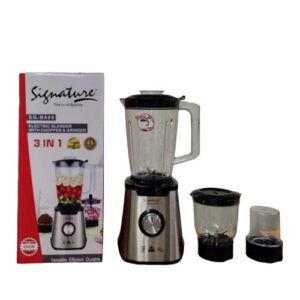 3 in 1 stainless steel Signature Blender with Chopper and Grinder SG-B809 stainless steel 600W Signature blender with 1.5L Unbreakable jar