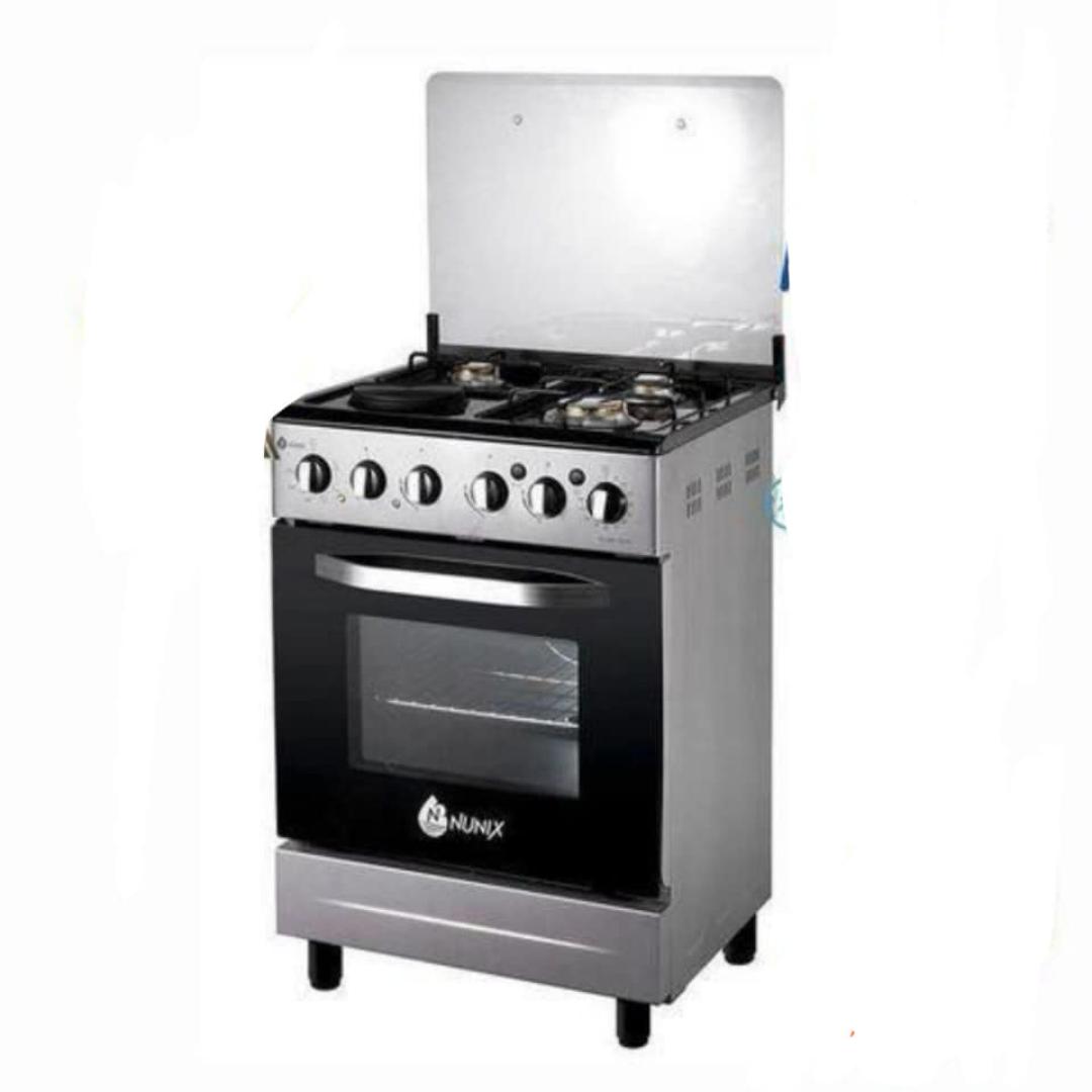 Nunix Standing gas cooker KZ-560-3G1E 3+1 with 60L Electric Oven 60cm×55cm Nunix 3gas +1 Electric hot plate