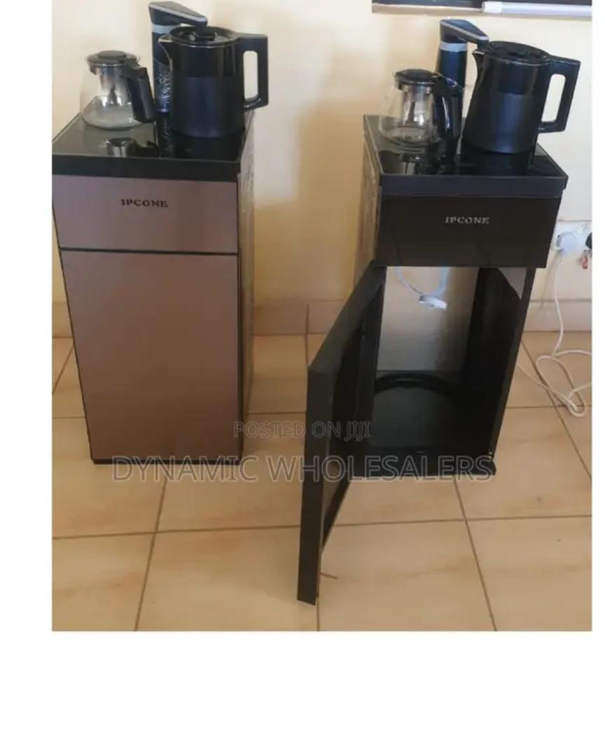 Ipcone hot and Normal Bottom load water Dispenser With LCD Display and storage cabinet with Two boiling kettles and touch controled Water Dispenser