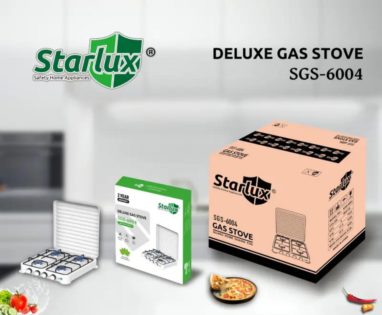 Starlux 4 Gas Burner Table Top gas Cooker- SGS-6004