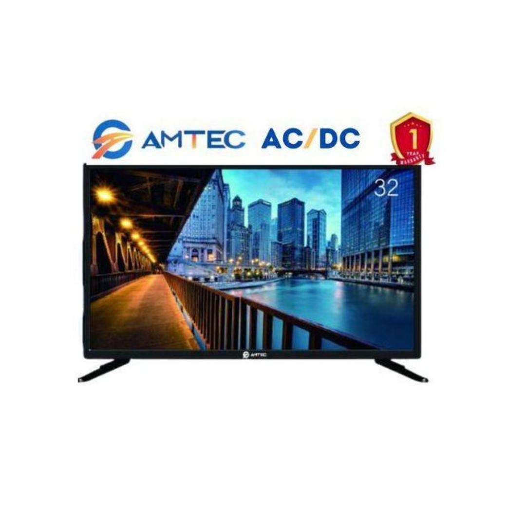 Amtec Frameless 32 inches digital TV with AC and DC power input and free to air channels LED HD TV high quality pictures and video play
