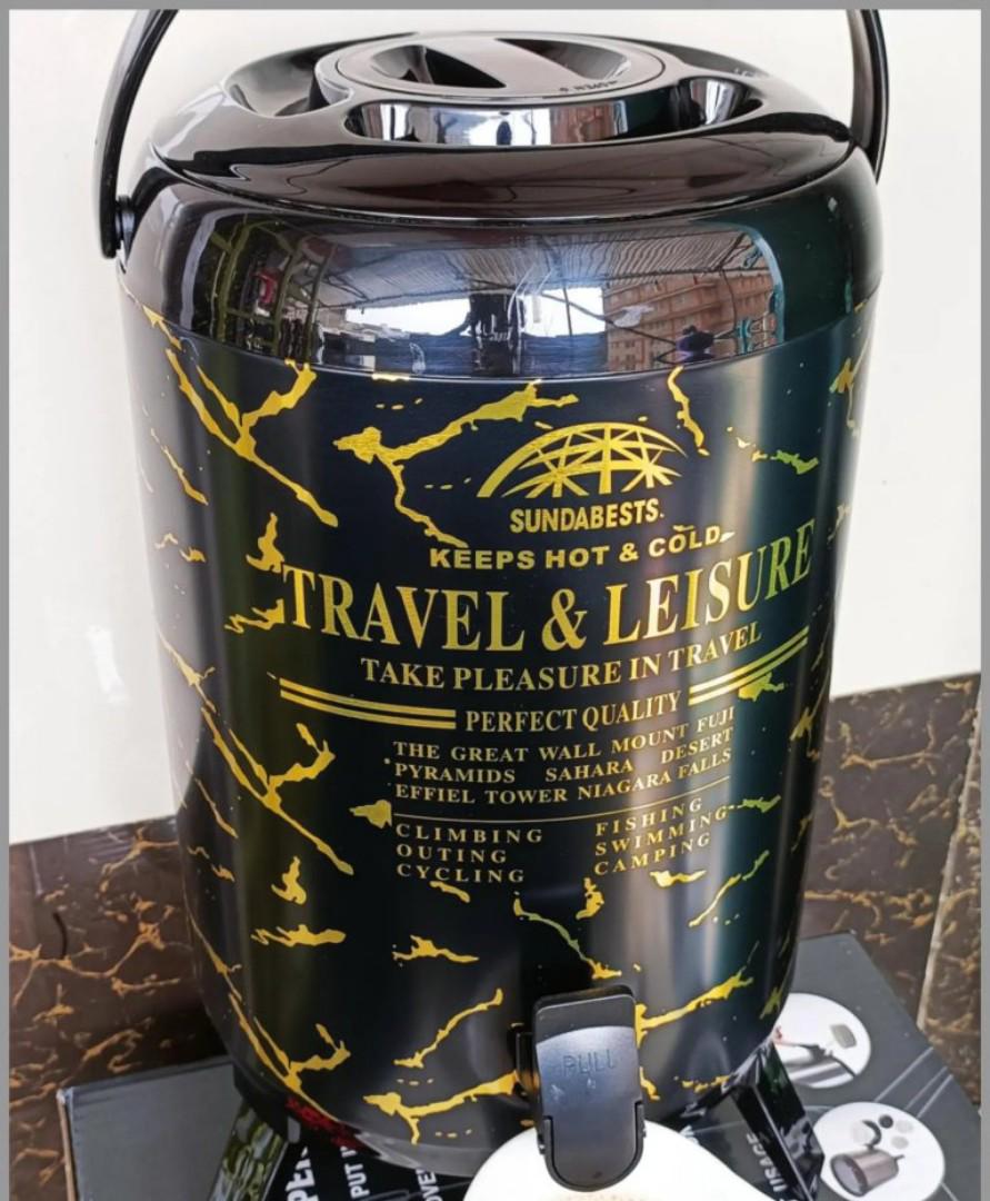 9.5L tea urn beautiful Sundabest travel and leisure stainless steel insulated portable tea urn / water jug for keeping hot or cold