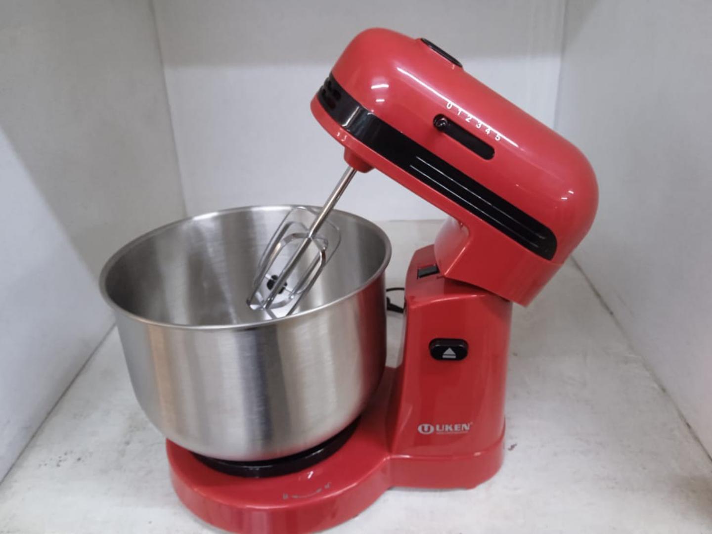 5 Speeds UHM-799 Uken stand mixer With Adjustable 3.5L Stainless steel bowl with 2pcs beaters and 2pcs hooks  for better dough stirring