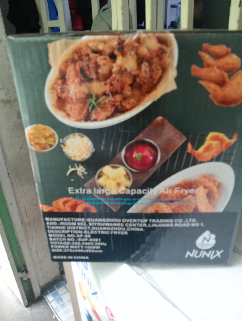 6L multifunctional Nunix Air fryer oven AF-06 Nunix airfryer with 1000W power extra large nunix airfryer with manual control