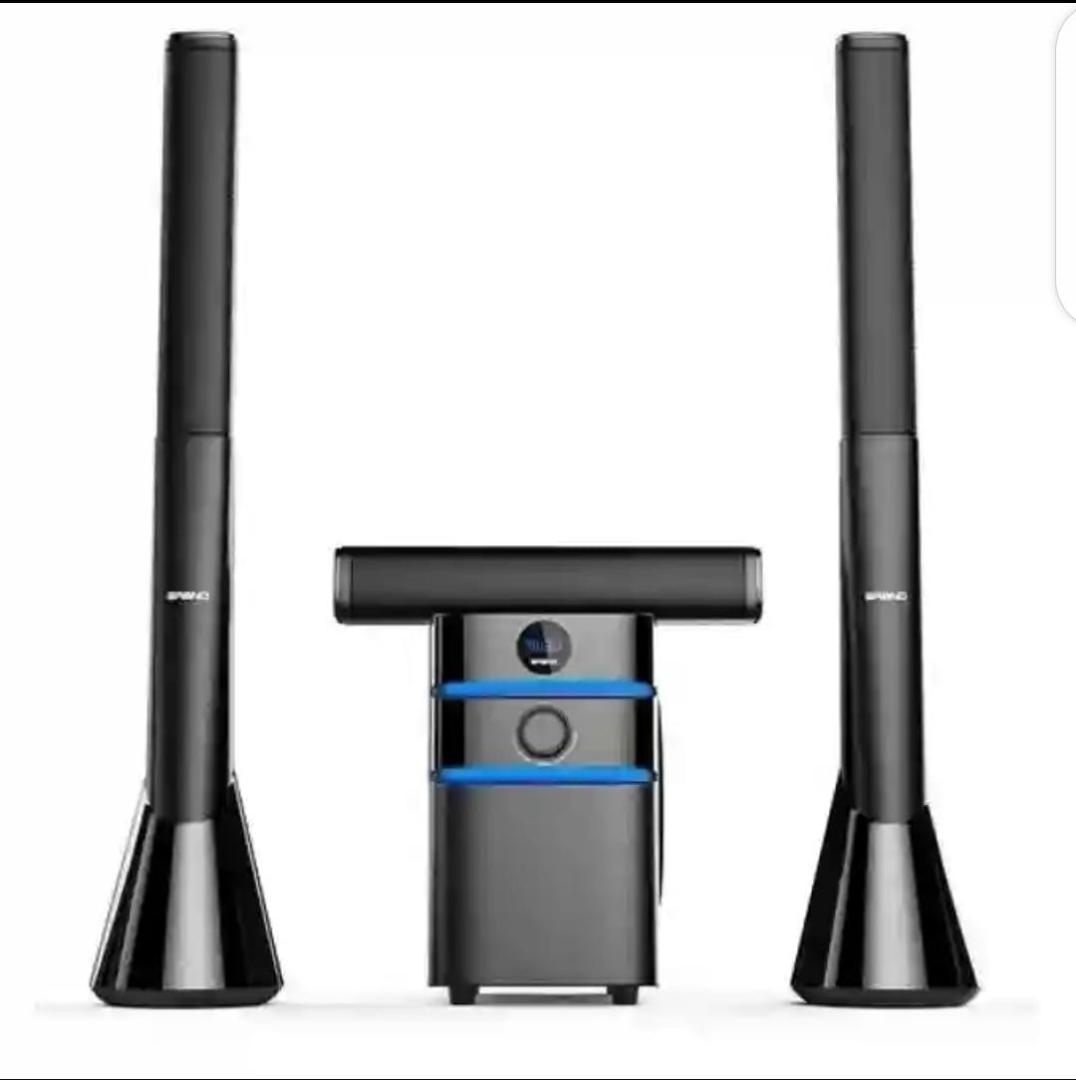 Sayona Tallboy SHT 1303BT 18000W PMPO 3.1 Channel multi media Subwoofer with Bluetooth FM and USB connectivity remote control Sayona Home Theatre 3.1 SHT-1303BT
Bluetooth/usb/card reader/fm/le