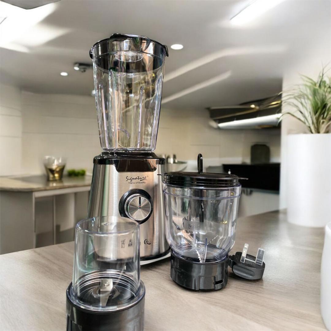 3 in 1 stainless steel Signature Blender with Chopper and Grinder SG-B809 stainless steel 600W Signature blender with 1.5L Unbreakable jar