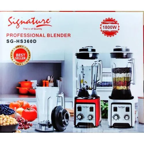 Signature Professional Heavy Duty Commercial Blender 1800W With 5L unbreakable Jar Signature Blender SG-SH360D